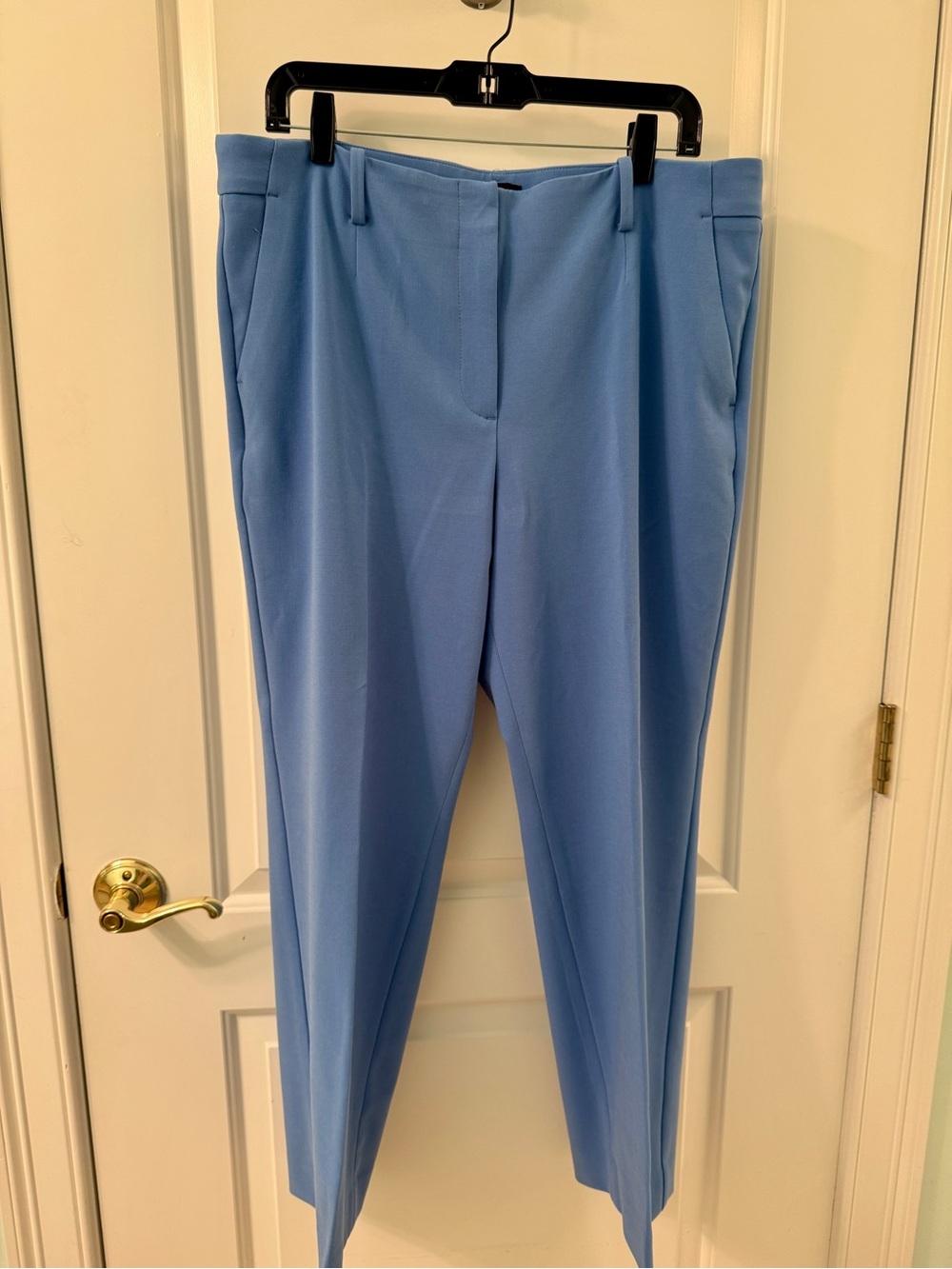 Talbots Sky Blue Tailored Straight-Leg Trousers
